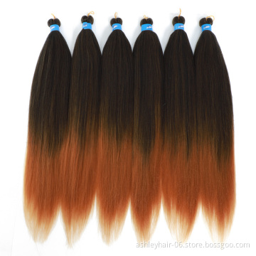 480G Africa Cheap Extra Long Big Super Ombe Blond Pp Pre Stretch Quick Easy Extension Braid Hair With Custom Packaging